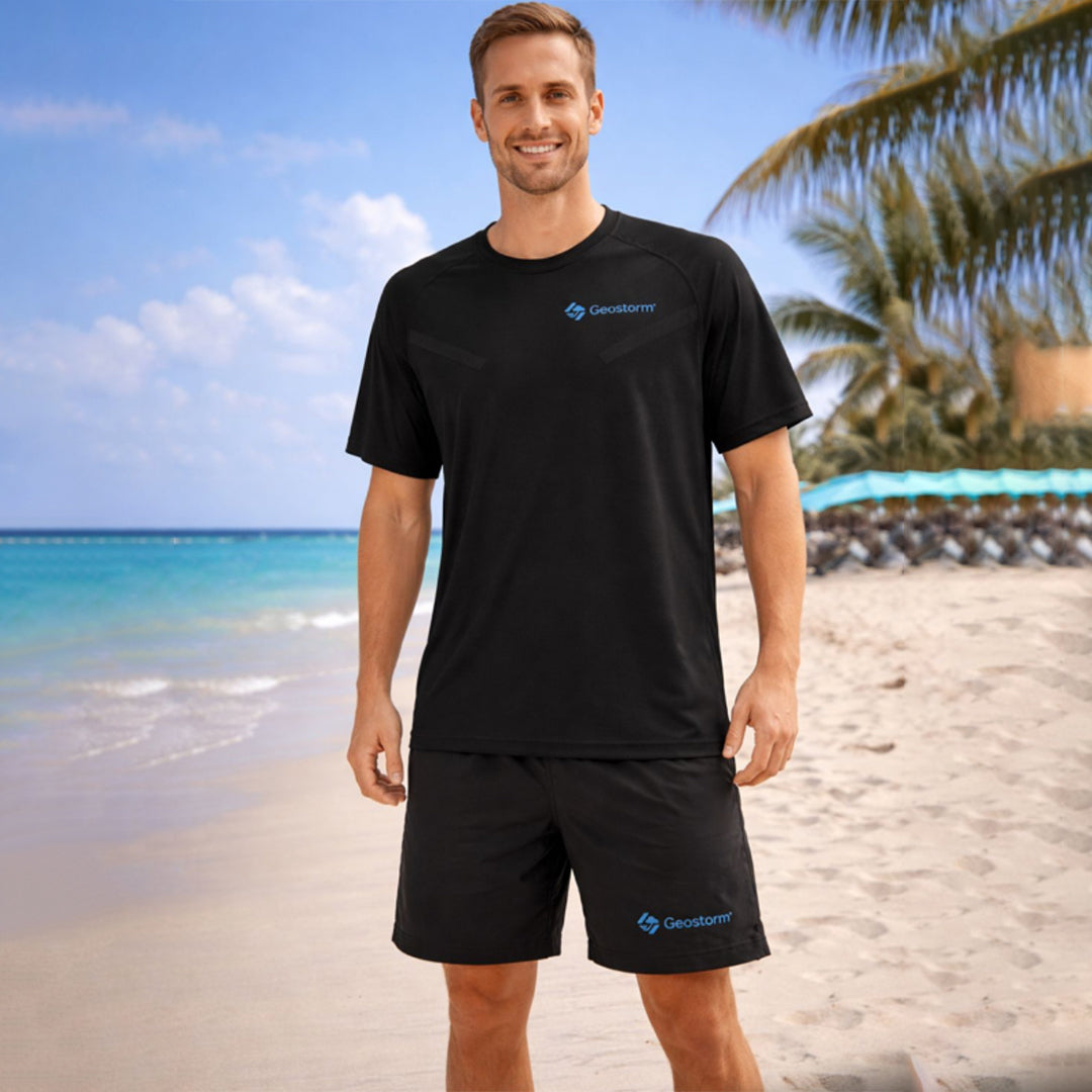 Geostorm Men’s Performance T-Shirt & Shorts Set
