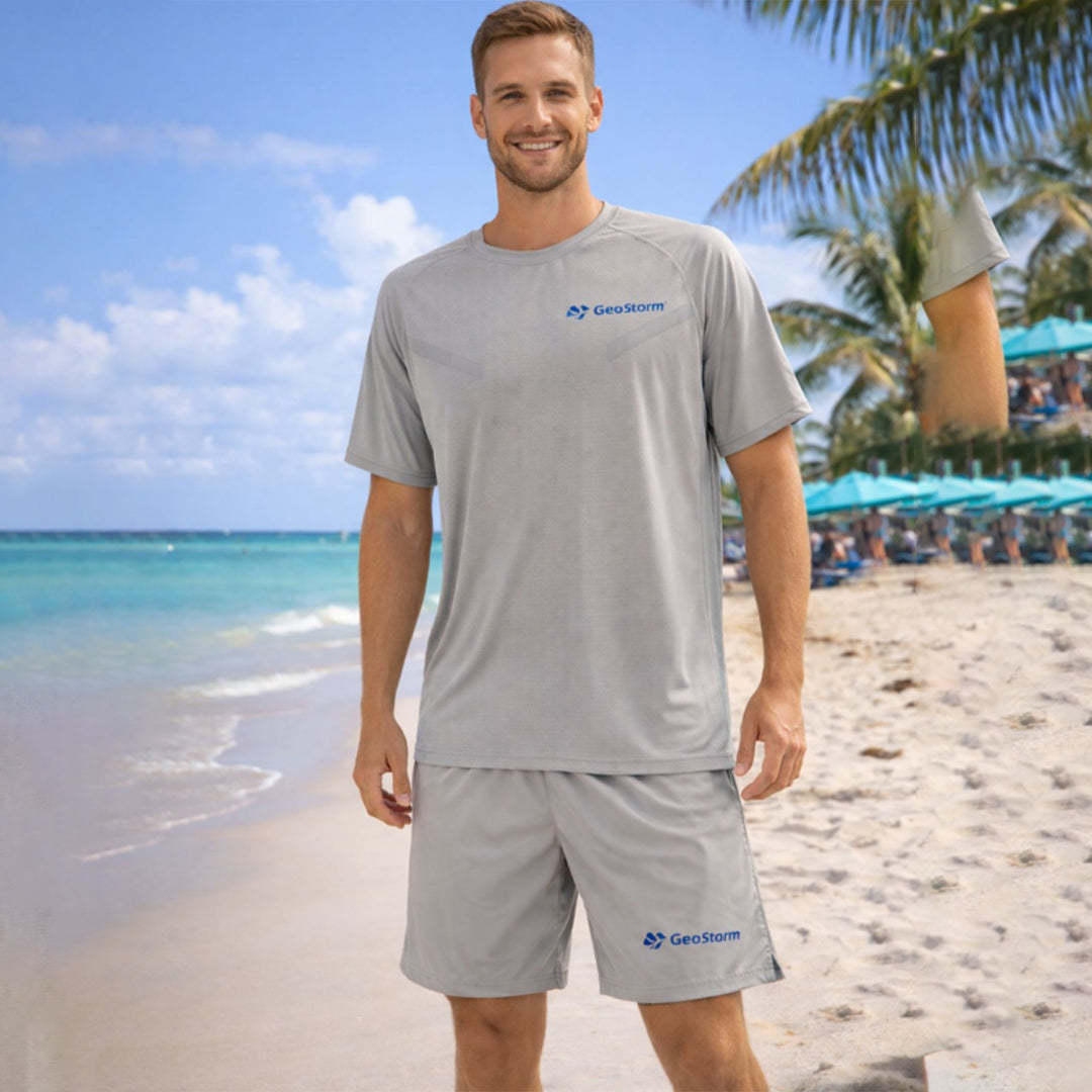 Geostorm Men’s Performance T-Shirt & Shorts Set