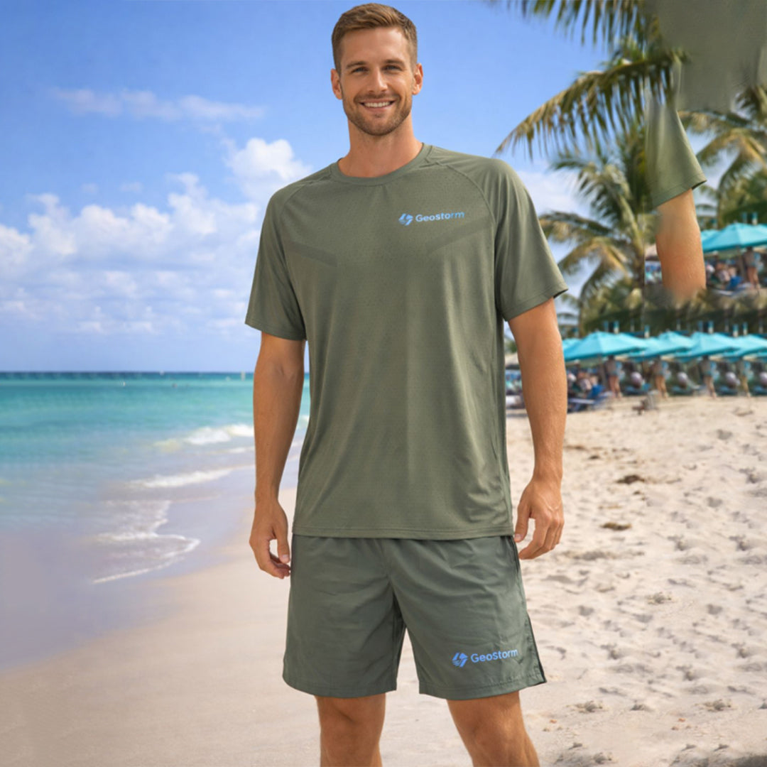 Geostorm Men’s Performance T-Shirt & Shorts Set
